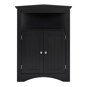 <b>Corner</b> Cabinet With Doors And Shelves For Kitchen Living Room Free Standing <b>Storage</b> <b>Unit</b> - Product Image 3