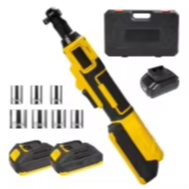 Clé à chocs électrique sans fil industrielle OEM ODM 21V, moteur sans balais, couple max. 80 Nm, entraînement 3/8, cliquet multifonctionnel