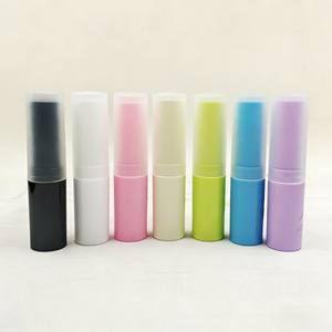 Tubo de bálsamo labial 4g con tapa esmerilada, tubo de lápiz labial, tubo de bálsamo labial vacío de seis colores, tubo de cera labial - Product Image 1