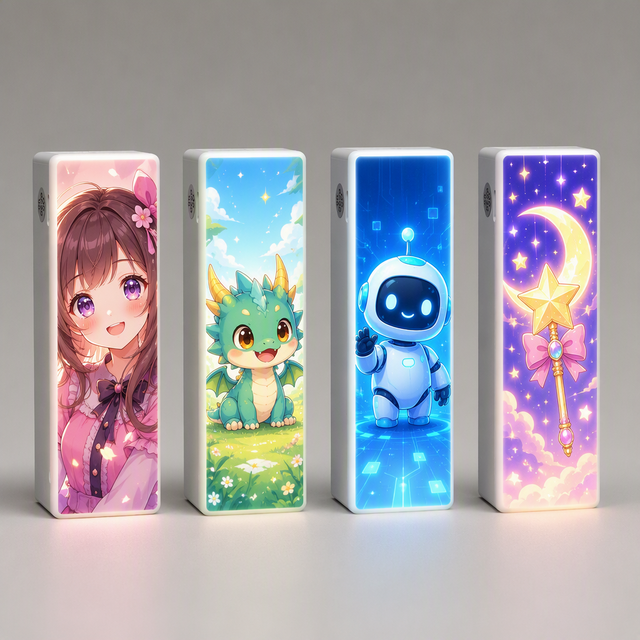 Creative USB Charging Refrigerator LED Light up Fridge Magnet Rechargeable Touch Sensitive Magnetic Refrigerator for Promotional