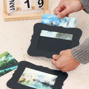 Wholesale OEM Hard Cardboard Paper Hanging Picture Frames Triple Frame Collage <strong>Wall</strong> Decor Wedding Family Baby Photos Photo <strong>Album</strong> - Product Image 4