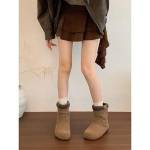 Bottes de neige chaudes pour femme, doublées polaire, style vintage, hiver 2026, semelle souple, polyvalentes, tendance, bottines en coton - Product Image 2