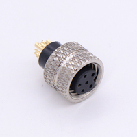 Connecteur miniature M8A1 circulaire en laiton moulé, mâle-femelle, non blindé, pour faisceau de câbles, étanche IP67, en cuivre, pour applications automobiles