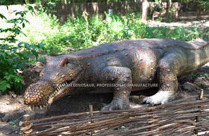 Modelo Animatrónico Personalizado de Sarcosuchus para Parque Zoológico, Estatua de Cocodrilo Grande Caminante, Animales Artificiales de Tamaño Real Hechos a Mano - Product Image 2