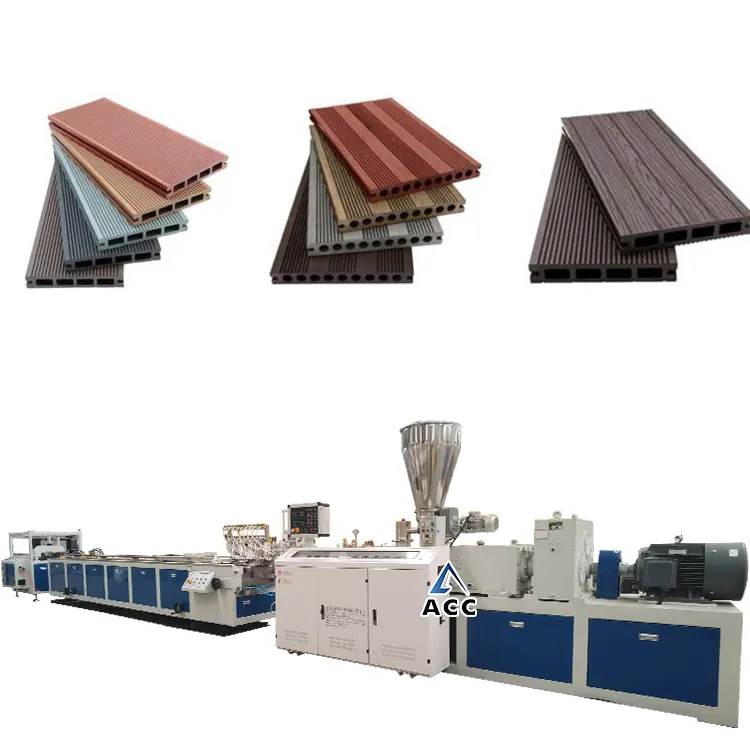 WPC Decking Boards Herstellung von Maschinen verbund maschinen Kunststoff Holz Extruder Ausrüstung