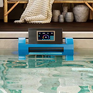 Máquina de entrenamiento de natación a contracorriente montada en la pared Máquina de natación sin fin Velocidad Ajustable Motores duales Fácil de instalar - Product Image 4