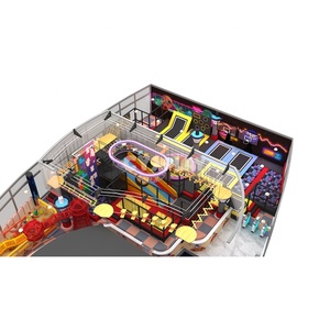 Parque de Trampolines Comercial Personalizado con Temática de Neón, Parque de Aventuras Multiactividad, Arena de Trampolines Interior - Product Image 1