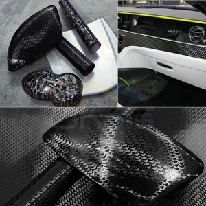 ONDIS <span class=keywords><strong>Film</strong></span> d'emballage pour voiture Vinyle forgé en fibre de carbone Vinyle CHROME pour <span class=keywords><strong>avion</strong></span> Autocollants pour voiture <span class=keywords><strong>Film</strong></span> d'emballage - Product Image 2