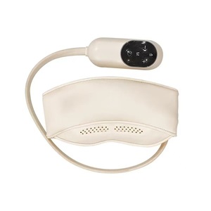 Masajeador de cabeza y ojos con capucha, con presión de aire, calefacción y recargable por USB para aliviar el sueño inquieto. - Product Image 3
