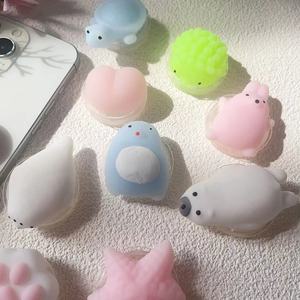 Dễ thương Silicone cao su động vật điện thoại Grip PC giữ điện thoại di động Phụ kiện cho căng thẳng cứu trợ Pinch giải nén bàn cách sử dụng - Product Image 3