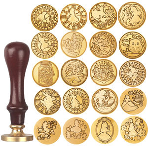 Alice Town-sello de cera de la serie, sello de cabeza de latón con tampón transparente <span class=keywords><strong>para</strong></span> álbum de recortes, <span class=keywords><strong>para</strong></span> bebés y profesores, 2022 - Product Image 1