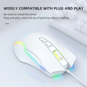 Ratón para Juegos <span class=keywords><strong>ONIKUMA</strong></span> <span class=keywords><strong>CW905</strong></span>, USB con Cable, 6400 DPI Ajustables, 7 Botones, Luz LED RGB, Resistente al Sudor, para Escritorio - Product Image 2