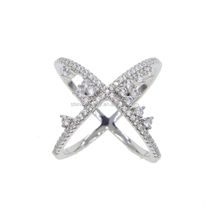 Anillo de Moda con Cruz de Diamantes de Circonia Cúbica de Alta Calidad, Envío Directo - Product Image 3
