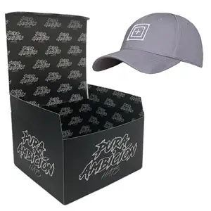 高端定制棒球帽双面定制标志太阳帽包装独特帽子纸盒