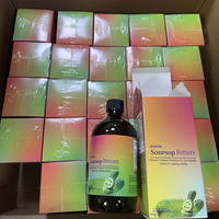 Complément Herbal Liquide OEM de Corossol Amer (Guanabana) avec Graines Noires, Moringa et Gingembre pour Soutenir la Fonction Digestive et Immunitaire, 16 Fl oz