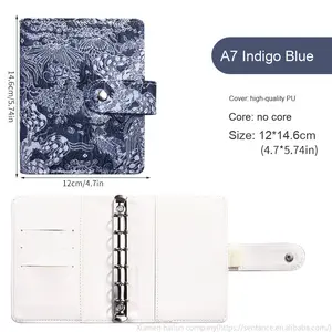 Macaron в национальном стиле жаккардовый блокнот с вкладными листами A7 A6 A5, бюджетная книга, Обложка для учета сбережений, Обложка 100 бумажных внутренних страниц - Product Image 2