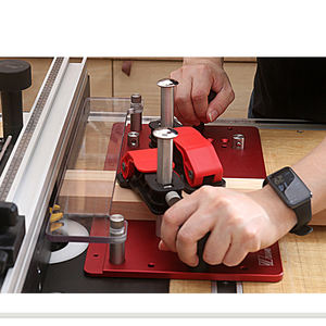 Jauge d'onglet de précision pour le travail du bois à coupe à 45 et 90 degrés pour dégauchisseuse de table de routeur et scies à ruban - Product Image 4