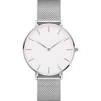 Vente en Gros Original Ultra-mince Maille Bracelet Simple Élégance Montre En Acier Inoxydable PVD Rose Or Quartz DW Femmes Montre Minimaliste