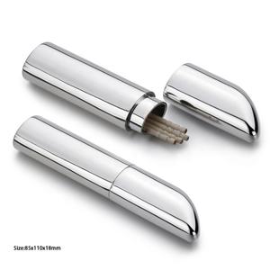 Estuche para Palillos <span class=keywords><strong>de</strong></span> Dientes <span class=keywords><strong>de</strong></span> Aleación, Diseño Delgado y Portátil, Plateado, con Logotipo Personalizable - Product Image 2
