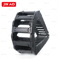 Chaîne CNC électrique Porte-câble Flexible Canaux de câble Nylon Noir Porte-câble en plastique Chaîne de traînée