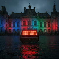 Projecteur LED mobile RGBW 60*10W étanche IP65 pour extérieur, idéal pour événements, DJ, discothèques et mariages