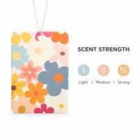 Désodorisant de voiture rectangulaire personnalisé en papier, carte parfumée suspendue avec logo, impression couleur recto-verso