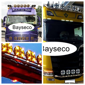 Phare de <span class=keywords><strong>camion</strong></span> 9 pouces 120W panneau de plafond Led rond Luces Led Para <span class=keywords><strong>Camion</strong></span> Led conduite lumière <span class=keywords><strong>4x4</strong></span> voiture blanc ambre SUV ATV - Product Image 2