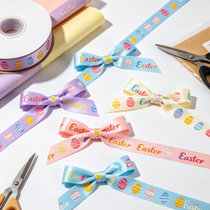 Wholesale Pre-Tied Twist Tie Polyester Satin Gift Bow Bulk Supply For <b>Easter</b> Festival Packing Decoration - Product Image 3