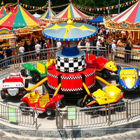 Manège à rebondissances rotatif 24 places, grand équipement d'amusement extérieur pour parc à thème