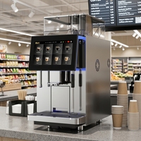 Volledig automatische bonen-naar-kop professionele koffiemachine ondersteunt chocoladepoeder voor moderne café-bars en restaurants