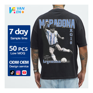 Chất Lượng Cao Tùy Chỉnh In Kỹ Thuật Số Dtg Trọng Lượng Nặng Trống Đồng Bằng Người Đàn Ông Phụ Nữ Quá Khổ Acidwashed Cổ Điển Bông Áo Thun T Áo Sơ Mi - Product Image 2