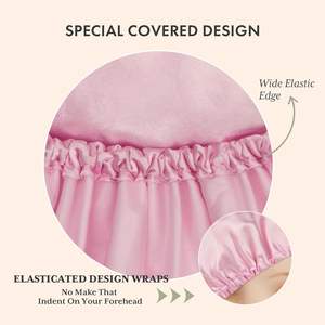 Wholesale 100% Mulberry Silk Satin <b>Bonnet</b> Hair Cover Sleep Cap Custom logo <b>Bonnets</b> and Silk Wraps - Product Image 3