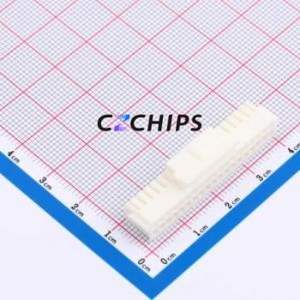 XD-PHB-2*19Y Housing (Wire-to-Board / Wire-to-Wire) P=2mm Connector ( Jack Structure: 2x19P )( Pitch: 2mm )( Row Spacing: 2mm ) - Product Image 1