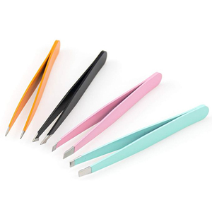 Ensemble de 4 pinces à épiler pour sourcils en acier inoxydable à pointe fine, kit de toilettage pour l'épilation des poils incarnés du visage pour femmes - Product Image 4