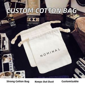 Dust-<b>Proof</b> Security Custom Printed Cotton Drawstring Storage Bag for Jewelry and Necklaces - Product Image 2