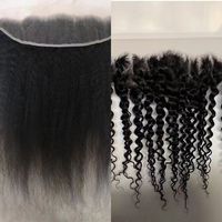 Extensions de cheveux humains vierges 100% naturels, lisses et bouclés, avec closure HD Lace 4x4, 5x5, 7x7, cuticules alignées, pour vente en gros