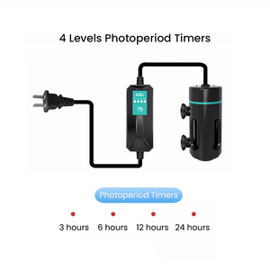 Mini lámpara de esterilización <span class=keywords><strong>UV</strong></span> ABS de 110V/220V, temporizadores de fotoperíodo de 4 niveles <span class=keywords><strong>para</strong></span> filtro de <span class=keywords><strong>Acuario</strong></span>, purificador de pecera de arrecife de Coral <span class=keywords><strong>marino</strong></span> - Product Image 6