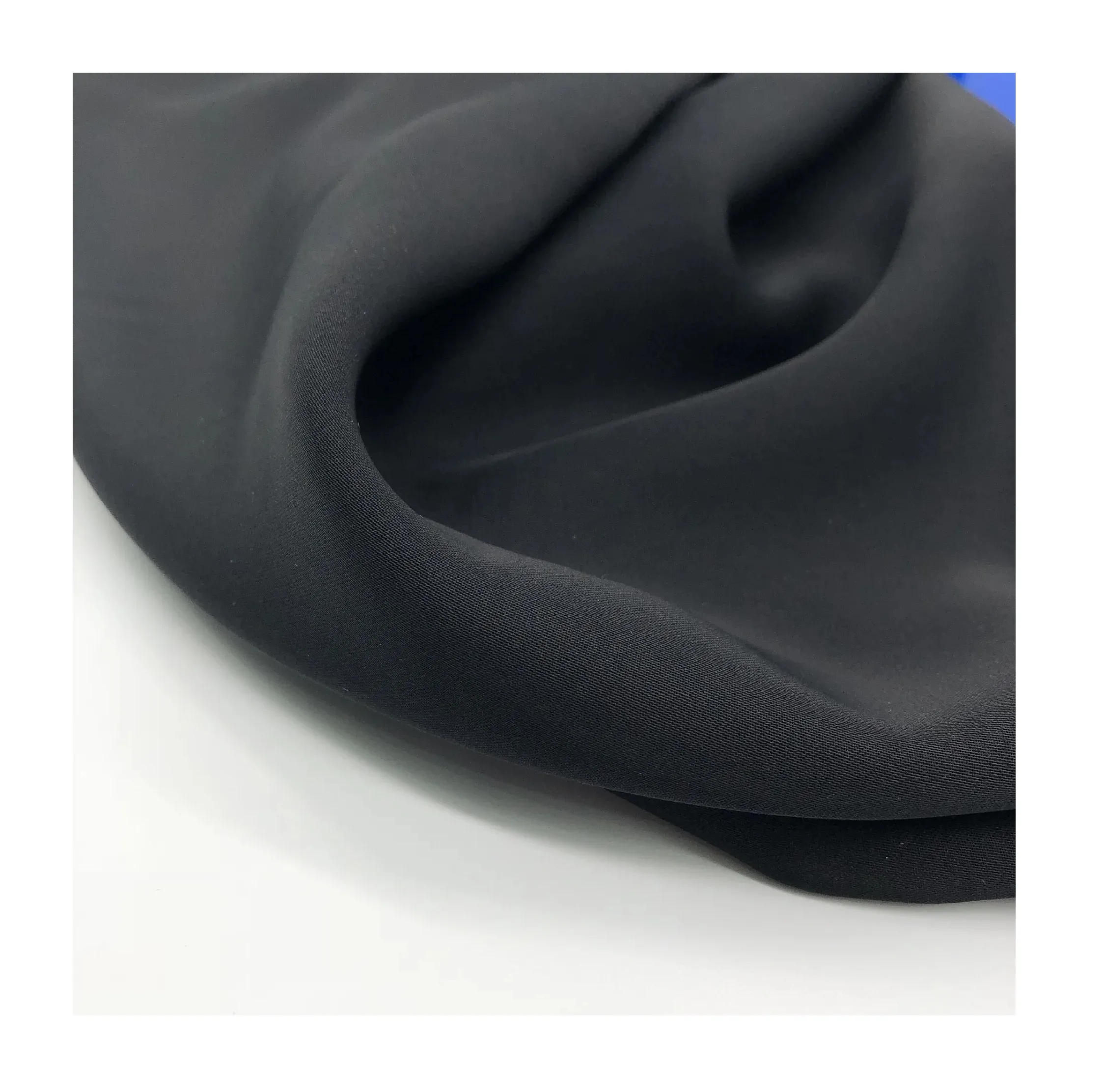 Fabricante de tecido thobe preto liso nida fursan tecido para mulheres muçulmanas abaya