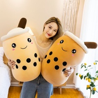 Meilleur ami mignon peluche peluche bulle thé peluche oreiller lait thé tasse oreiller nourriture peluche douce Kawaii étreinte peluche