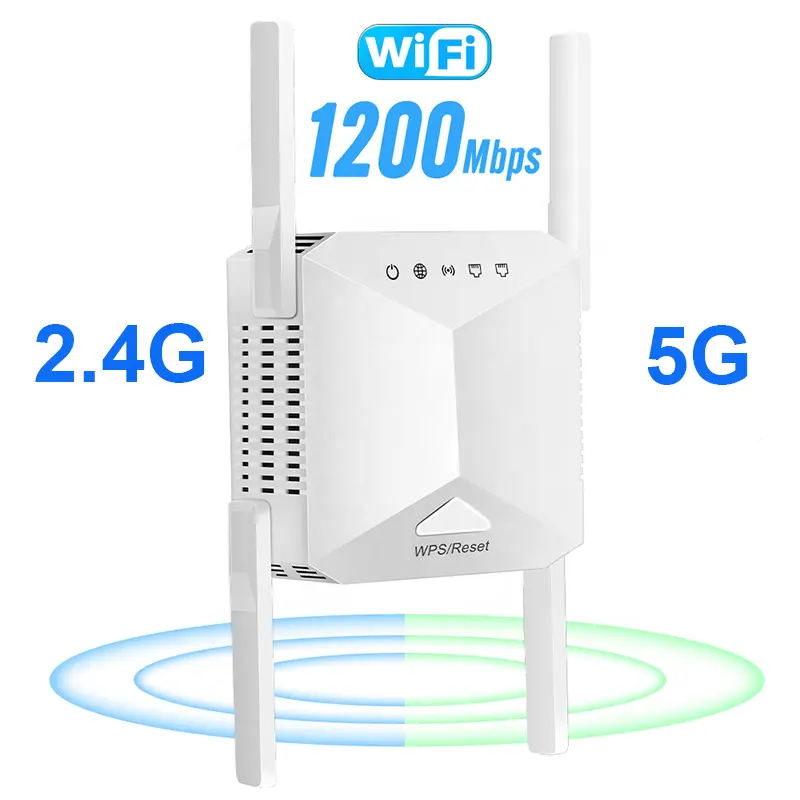 5G WiFi Repeater AC1200 Wi Fi Booster Dual Band Wi-Fi Adapter 5 ghz Signal 1200Mbps Extender Long Range wifi extender