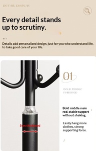 <span class=keywords><strong>Appendiabiti</strong></span> <span class=keywords><strong>da</strong></span> Terra Personalizzato <span class=keywords><strong>per</strong></span> <span class=keywords><strong>Camera</strong></span> <span class=keywords><strong>da</strong></span> <span class=keywords><strong>Letto</strong></span>, Stile Semplice con Ganci <span class=keywords><strong>per</strong></span> Vestiti e Cappotti - Product Image 6