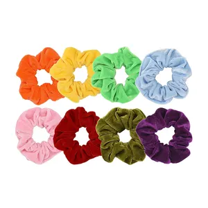 Supporto per coda di cavallo in velluto scrunchies per capelli scrunchies per donna per la decorazione accessori per cravatte per capelli in velluto