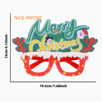 Lunettes de Noël style étoile de neige, montures de dessin animé pour adultes et enfants, idéales pour les fêtes de Noël