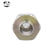 Raccord de tuyauterie hexagonal fileté en aluminium sur mesure, plaqué laiton