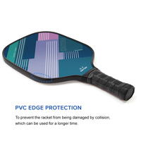 Panneau en nid d'abeille PP Texture givrée en fibre de verre Palettes de pickleball USAPA Deux raquettes avec quatre balles