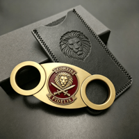 Nouvelle boîte à cigares créative avec coupe-cigares et briquet, acceptant les logos personnalisés, accessoires pour fumeurs, cadeaux d'affaires