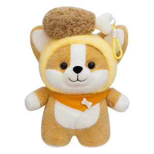 Muñeco de Peluche de Doctor Panda de la Alianza de Animales de Dibujos Animados, Colgante para Mochila de Corgi con Pierna de Pollo, Regalo de Cumpleaños para Niños, Unisex, ODM, Algodón PP - Product Image 1