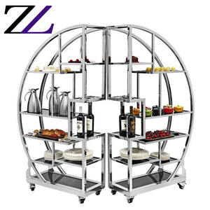 Stand haut de thé restauration accesorios para cafétéria party cupcake <span class=keywords><strong>etagere</strong></span> mariage nourriture buffet affichage exposition stand étagères - Product Image 3