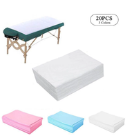 Draps jetables pour table de massage et d'examen, en SMS non-tissé, pour salon de beauté, hôpital et usage médical