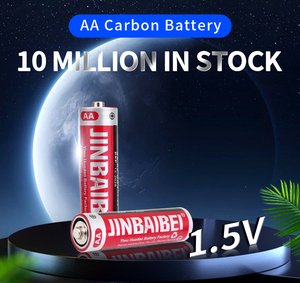 JINBAIBEI AA Carbon Battery 1.5V Zinc Carbon Dry Cell Cylindrical Size R6P Um3 - Product Image 1